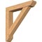 Ekena Millwork Traditional Slat Smooth Bracket w/ Offset Brace, Western Red Cedar, 7 1/2"W x 42"D x 42"H BKT0806X42X42TRA06SWR - alternate 1